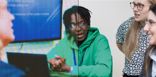 Retina display has denser pixels