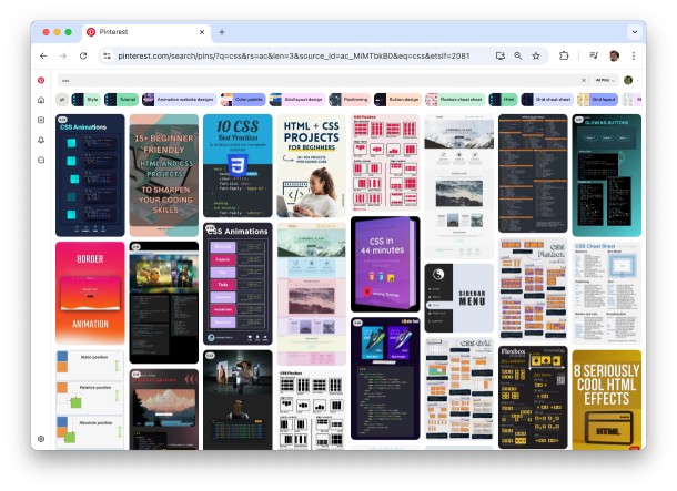 Pinterest signature masonry layout